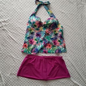 Collections by Catalina Tropical Print Tankini